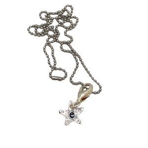 b*charmed Stamped Star Letter “e” charm/Pendant necklace